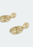 Big Metallic Coil Earrings