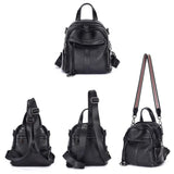 Fashion Black Small Backpack