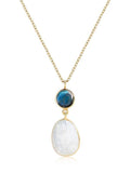 Natural Moonstone Silver Necklace
