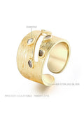 Silver&Diamonds Open Ring