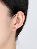 Heart Pattern Necklace&Earrrings Set