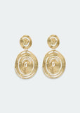 Big Metallic Coil Earrings