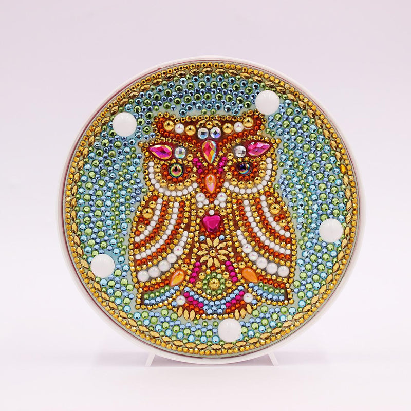 F&S Diamond Painting Store Diamond Painting Lamp Golden Owl