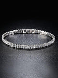 Multi Row Zircon Bracelet