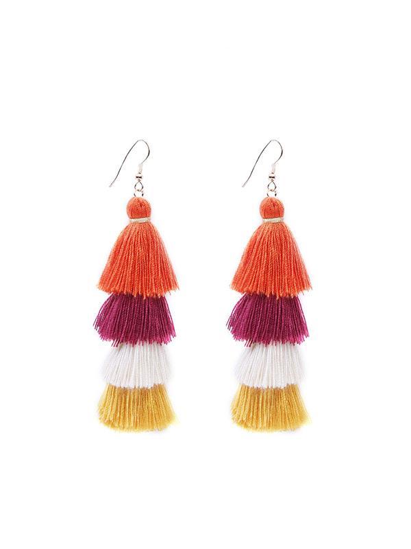 Three Style Tassel Earrings