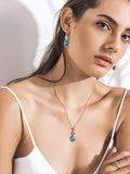Natural Blue Turquoise Necklace