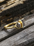 Retro Natural Labradorite Ring