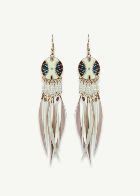 Bohemian Style Feather Earrings
