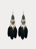 Feather earring for vacation