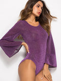 Long-sleeved Slim One-piece Top