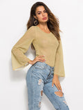 Long-sleeved Slim One-piece Top