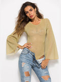 Long-sleeved Slim One-piece Top