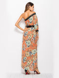 Bohemian One-shoulder Print Dress
