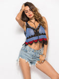 V-neck Lace Vest