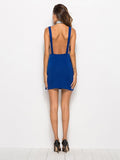 Deep V-neck Halter Dress