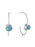 Irregular Natural Turquoise Earrrings