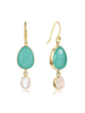 Natural Rainbow Moonstone Earrings