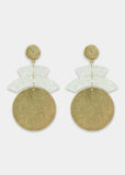 Natural Shell Round Earrings