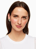 Crystal Geometric Bird Earrings