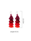 Three Style Tassel Earrings