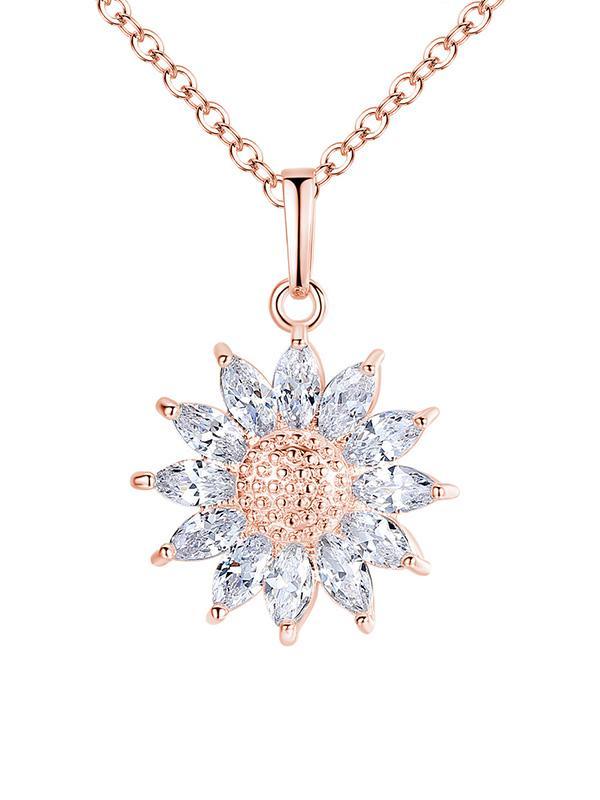 Sun Flower Pattern Necklace