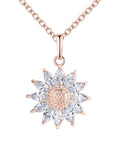 Sun Flower Pattern Necklace