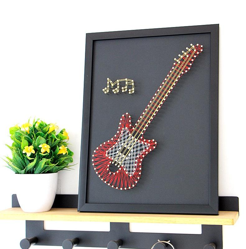 DIY Guitar String Art Painting