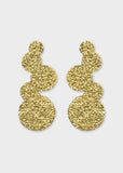 Irregular Round Pattern Earrings