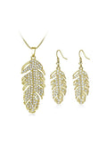 Rhinestone Necklace Earring Set