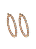 Full Zircon Round Earrings