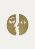 Face Pattern Moon earrings