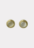 Retro Round Opal Earrings