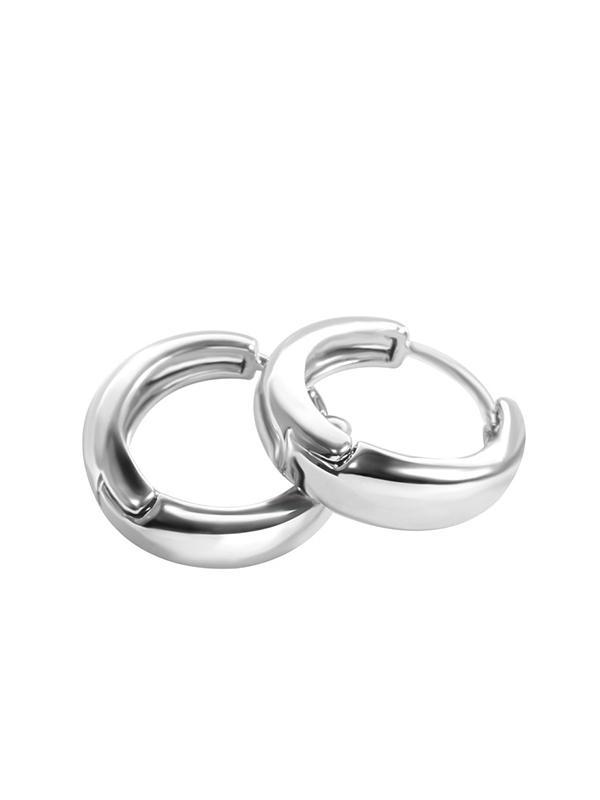 Pure Shining Round Earrings