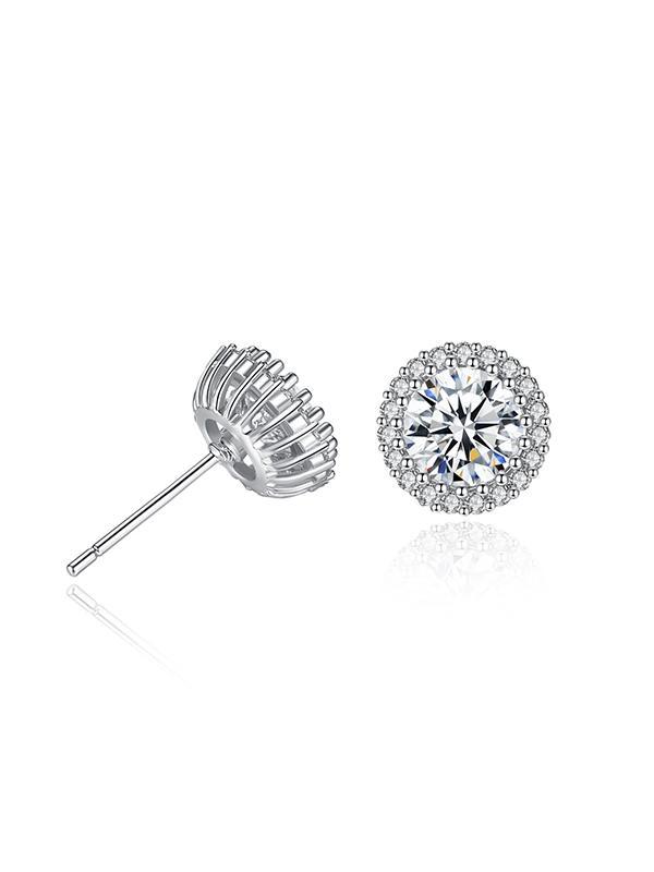 Circular Crown Pattern Earrings