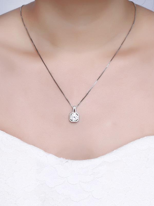 Square Necklace&Earring Set