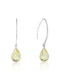 Drop Pattern Silver Earrings