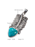 Natural Turquoise Silver Pendant