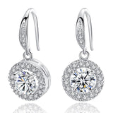 2019 New Wedding Silver/ Gold Color Earrings for Women Super Shiny AAA Cubic Zirconia Fashion Jewelry Ladies Gifts Free Shipping