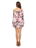 Printed One-neck Dress