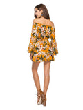 Printed One-neck Dress