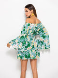 Printed One-neck Dress