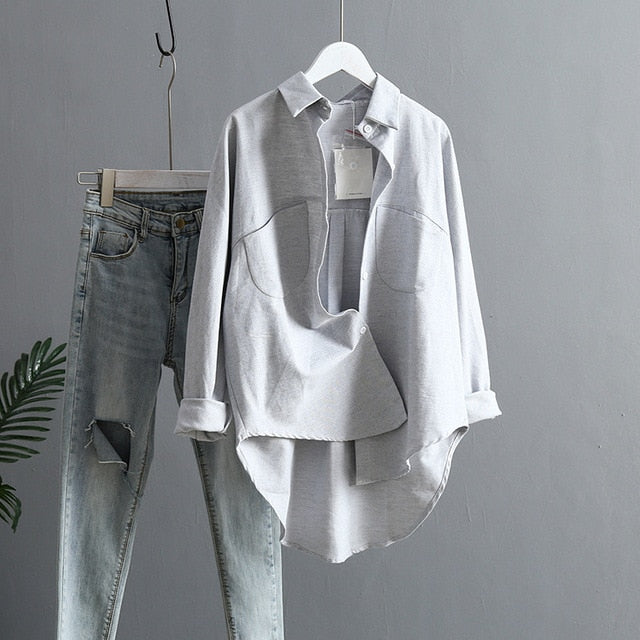 2019 Spring Women Summer Blouse Korean Long Sleeve Womens Tops And Blouses Vintage Women Shirts Blusas Roupa Feminina Tops