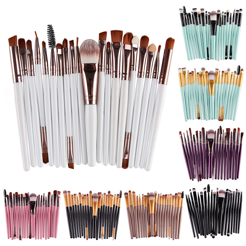 20PCS Professional Makeup Brushes Set Powder Foundation Eyeshadow Make Up Brushes Beauty Cosmetics Soft Hair Makeup Brushes Kit