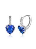 Heart-shaped Zircon Earrings