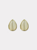 Opal drop stud earring
