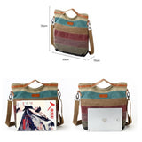 Contrast Canvas Crossbody Bag