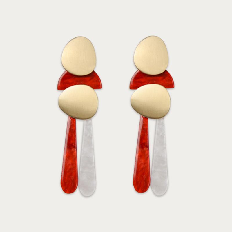 Slim combined earring