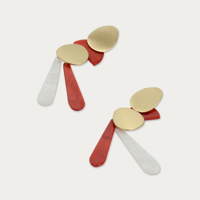 Slim combined earring