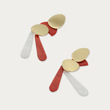 Slim combined earring