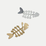 Fish metal earring